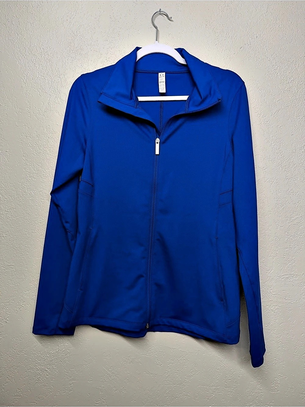 Under Armour AllSeasonGear Full Zip Track Jacket Women's Blue Zip Jacket Size